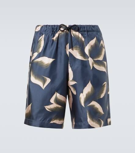 Shorts de seda estampados - Dries Van Noten - Modalova