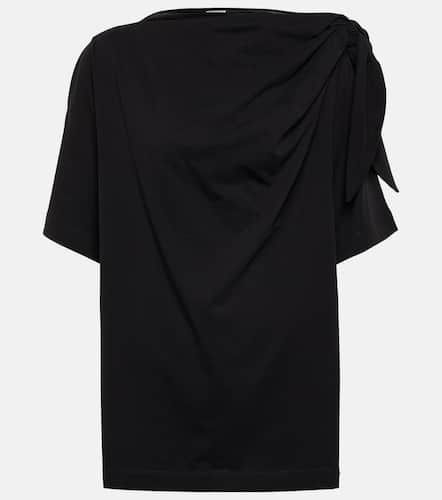 Knotted cotton jersey T-shirt - Dries Van Noten - Modalova