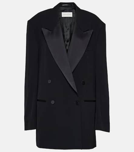 Wool and silk-blend gabardine tuxedo jacket - Dries Van Noten - Modalova