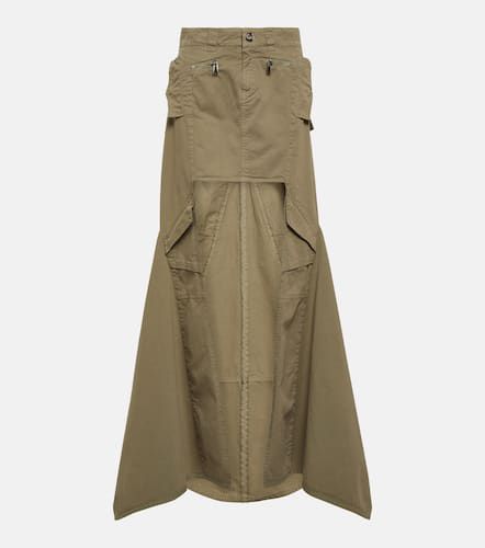 Falda midi de algodón con paneles - Coperni - Modalova