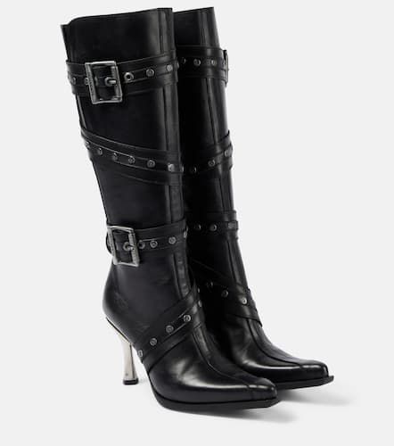 Belt leather knee-high boots - Vetements - Modalova