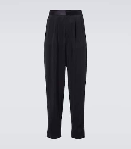 Silk-blend suit pants - Giorgio Armani - Modalova