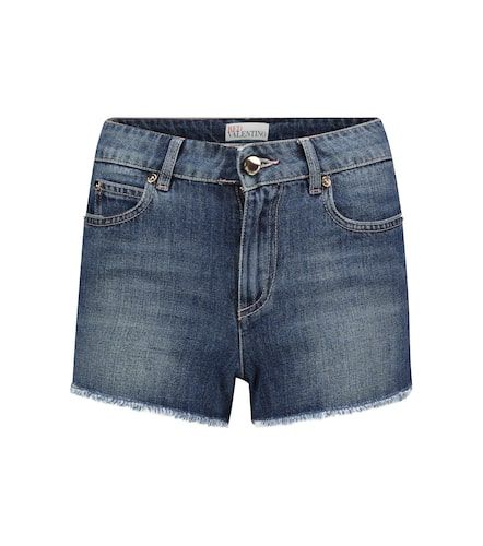 Shorts de jeans de tiro medio - REDValentino - Modalova