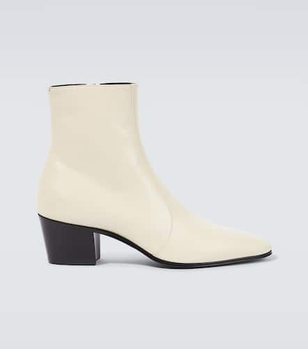 Vassili 60 leather ankle boots - Saint Laurent - Modalova