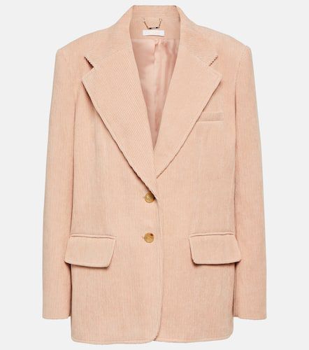 Chloé Blazer monopetto in velluto di cotone a coste - Chloe - Modalova