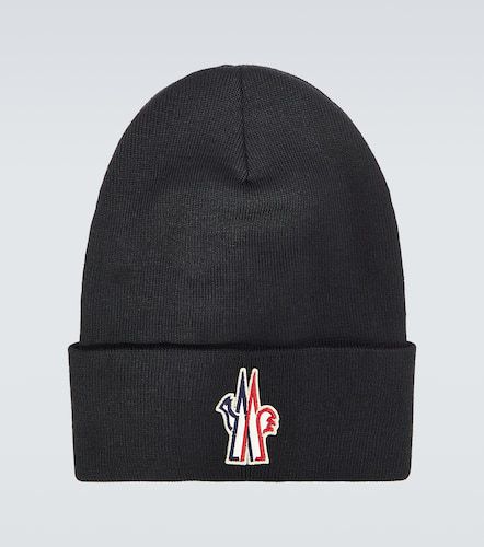 Moncler Grenoble Logo wool beanie - Moncler Grenoble - Modalova