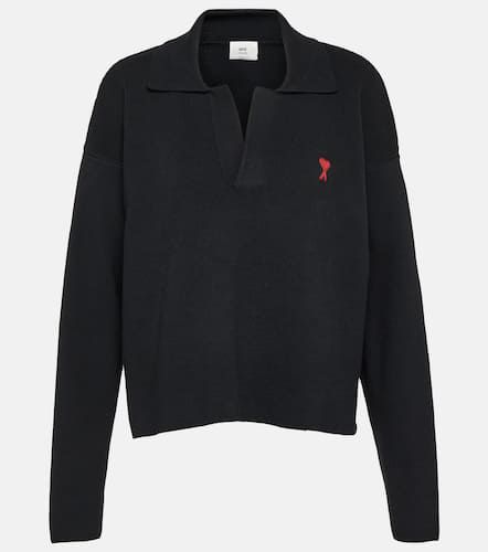 Ami De CÅur cotton-blend polo sweater - Ami Paris - Modalova