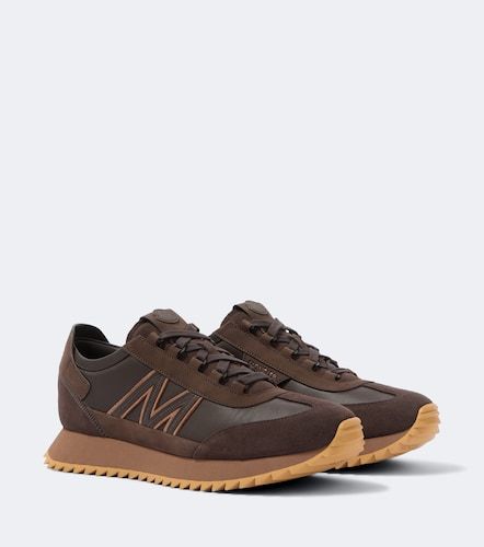 Pacey2 suede-trimmed sneakers - Moncler - Modalova