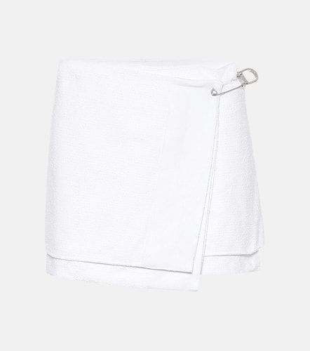 Minifalda wrap de tweed mezcla de algodón - Prada - Modalova