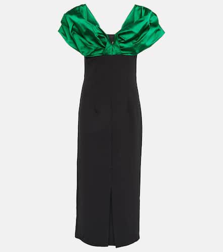 Diane satin-trimmed midi dress - Safiyaa - Modalova