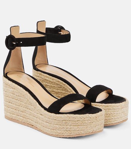 Espadrille-Sandalen Portofino mit Veloursleder - Gianvito Rossi - Modalova