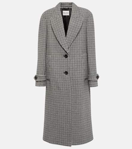 Single-breasted virgin wool coat - Miu Miu - Modalova