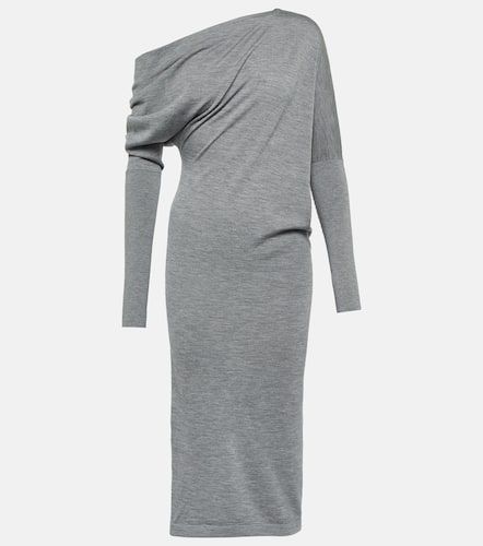 Off-shoulder cashmere and silk midi dress - Tom Ford - Modalova