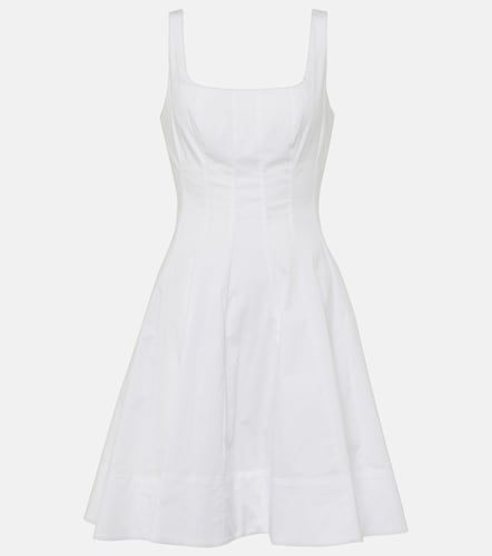 Vestido corto Wells de popelín de algodón - Staud - Modalova