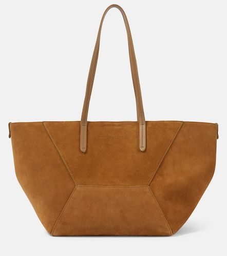 Duo Large suede tote bag - Brunello Cucinelli - Modalova