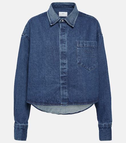 Chaqueta de denim de algodón - Ami Paris - Modalova