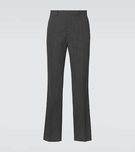 Checked virgin wool straight pants - Jil Sander - Modalova