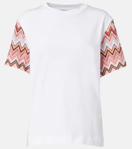 T-Shirt aus Baumwolle mit Häkelstrick - Missoni - Modalova