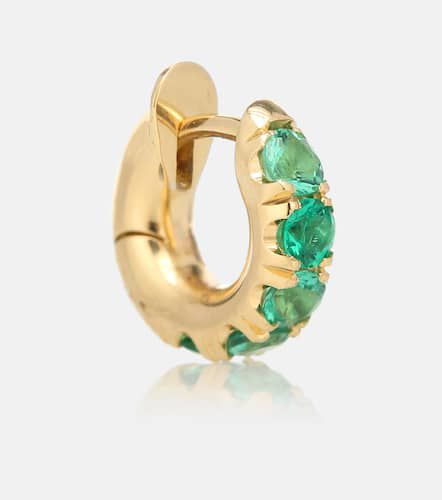 Mini Macro Hoop 18kt and emerald single earring - Spinelli Kilcollin - Modalova