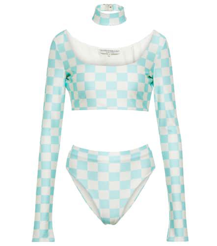 Embellished checked bikini - Alessandra Rich - Modalova