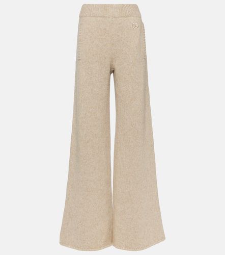 Pantalones anchos en mezcla de lana - Dolce&Gabbana - Modalova