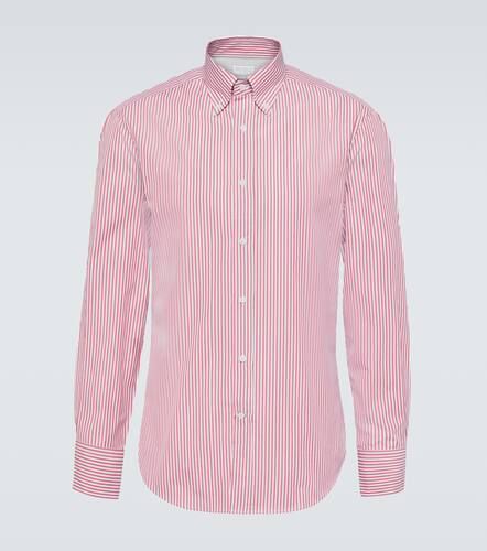 Camisa de algodón a rayas - Brunello Cucinelli - Modalova