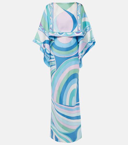 Iride And Pesci silk twill gown - Pucci - Modalova