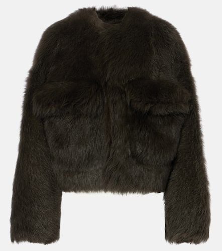 Cropped shearling jacket - Bottega Veneta - Modalova