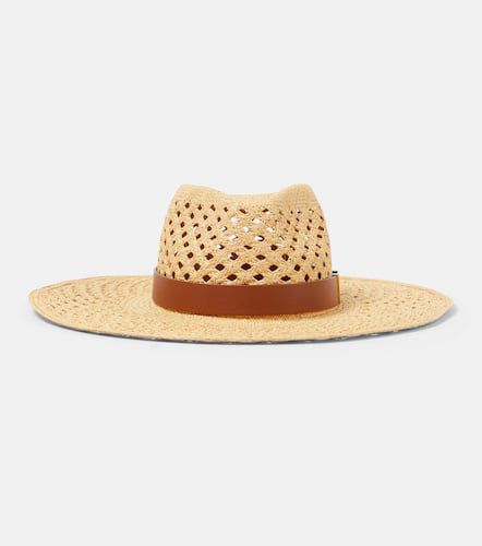 VGold raffia-effect Panama hat - Valentino - Modalova