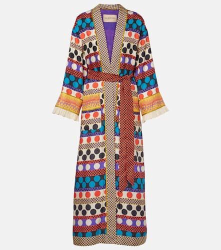 Copricostume in seta a pois - Valentino - Modalova