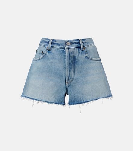 Miu Miu Shorts de denim con flecos - Miu Miu - Modalova