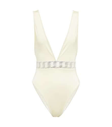 Balmain Embellished V-neck swimsuit - Balmain - Modalova