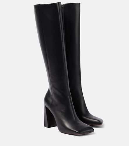 Botas altas Marine 95 de piel napa - Amina Muaddi - Modalova