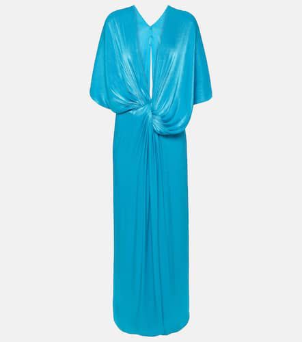 Roanna draped lamÃ© georgette gown - Costarellos - Modalova