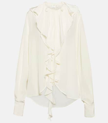 Ruffled silk blouse - Victoria Beckham - Modalova