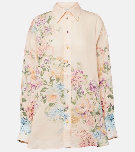 Camisa Halliday de lino floral - Zimmermann - Modalova