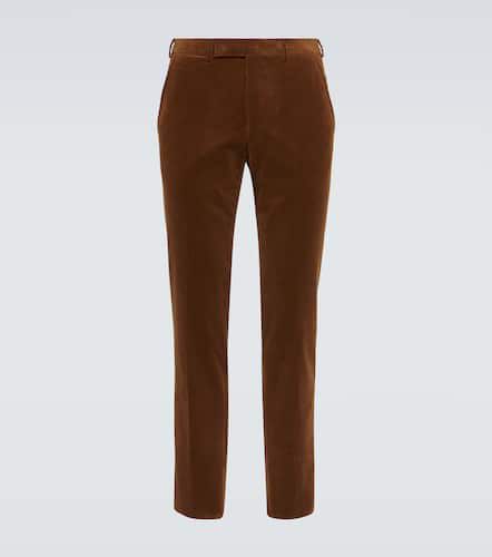 Pantalones slim de pana de algodón y cachemir - Zegna - Modalova