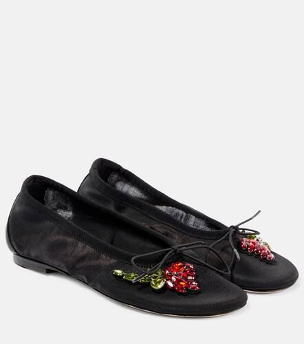 Bow-detail embellished ballet flats - Simone Rocha - Modalova