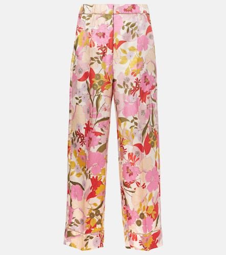 Pantalones anchos Leda de seda floral - 'S Max Mara - Modalova