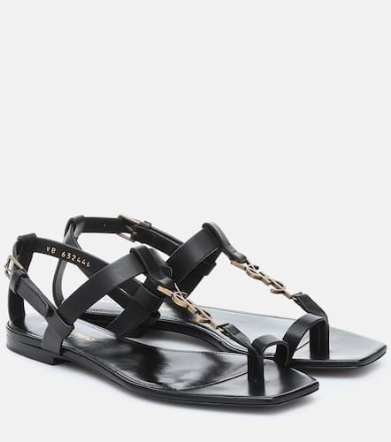 Cassandra leather sandals - Saint Laurent - Modalova