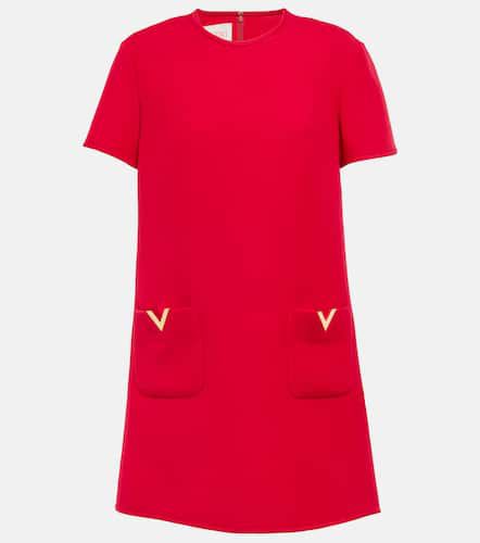 Vestido corto de crepé de seda - Valentino - Modalova
