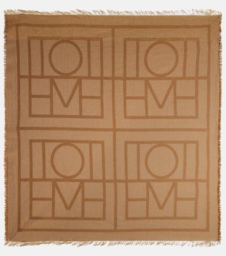 Monogram wool and cashmere scarf - Toteme - Modalova