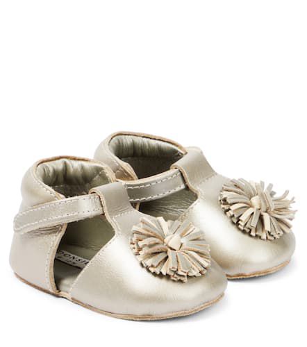 Bebé - zapatos Poms de piel con apliques - Donsje - Modalova