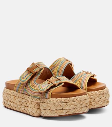 Sandali Quinie in rafia con plateau - Clergerie - Modalova