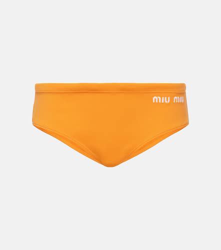Miu Miu Braga de bikini con logo - Miu Miu - Modalova