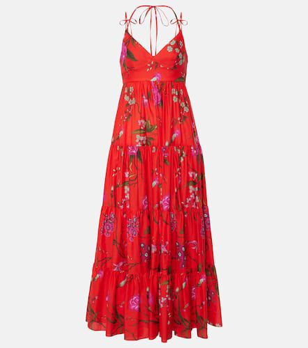 Floral cotton-blend maxi dress - Erdem - Modalova