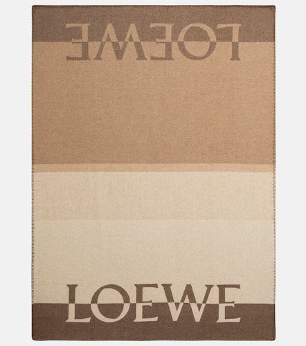 Manta de lana, cachemir y seda con logo - Loewe - Modalova