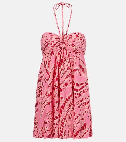 Calla printed halterneck minidress - Poupette St Barth - Modalova