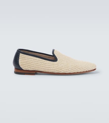 Mocassini Mario in rafia e pelle - Manolo Blahnik - Modalova