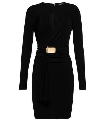 Belted keyhole jersey minidress - Tom Ford - Modalova